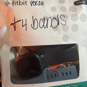 Fitbit Versa Smartwatch with 4 Changeable Bands